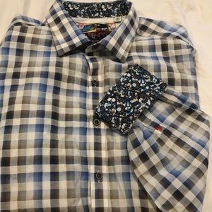 Robert Graham button front flip cuff MSRP $178